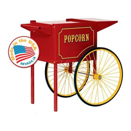 Paragon International Paragon Popcorn Machine Cart 6oz, 8oz Red 3070010